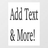 文字の追加カスタマイズ自分のパーソナライズされた ウィンドウサイン (シート)