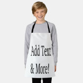 文字の追加カスタマイズ自分のパーソナライズされた エプロン (着用した状態)