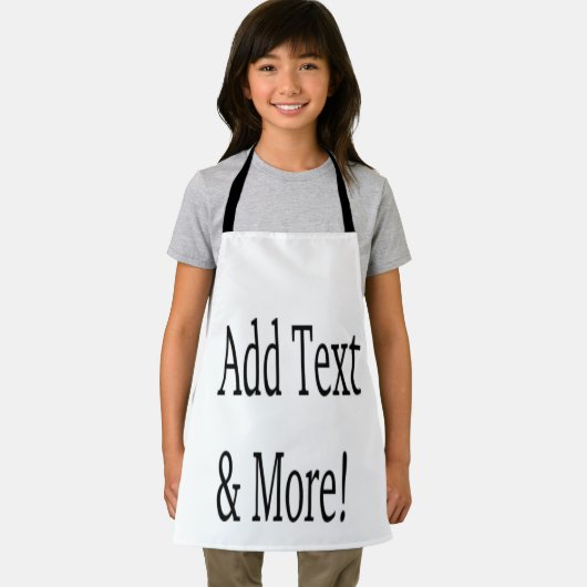 文字の追加カスタマイズ自分のパーソナライズされた エプロン (インサイチュ)
