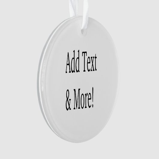 文字の追加カスタマイズ自分のパーソナライズされた オーナメント (正面)