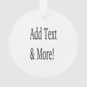 文字の追加カスタマイズ自分のパーソナライズされた オーナメント (裏面)