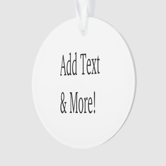 文字の追加カスタマイズ自分のパーソナライズされた オーナメント (正面)