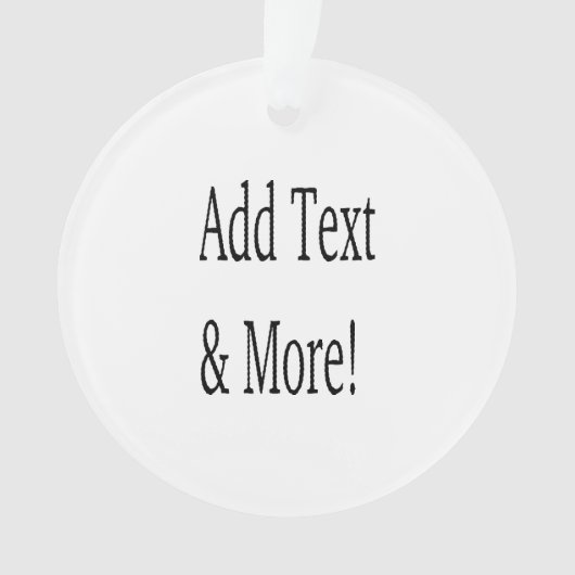 文字の追加カスタマイズ自分のパーソナライズされた オーナメント (正面)