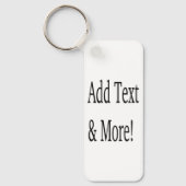 文字の追加カスタマイズ自分のパーソナライズされた キーホルダー (正面)