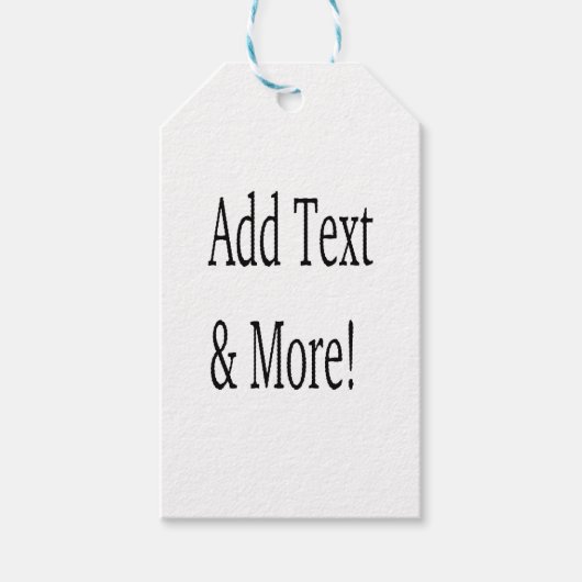 文字の追加カスタマイズ自分のパーソナライズされた ギフトタグ (正面)