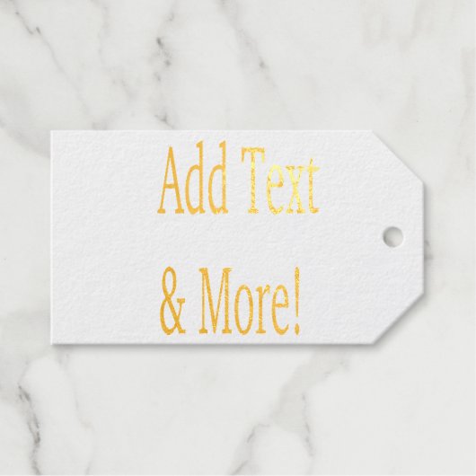 文字の追加カスタマイズ自分のパーソナライズされた ギフトタグ (正面 (横))