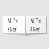 文字の追加カスタマイズ自分のパーソナライズされた ゲストブック (全面)