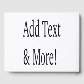 文字の追加カスタマイズ自分のパーソナライズされた ゲストブック (裏面)