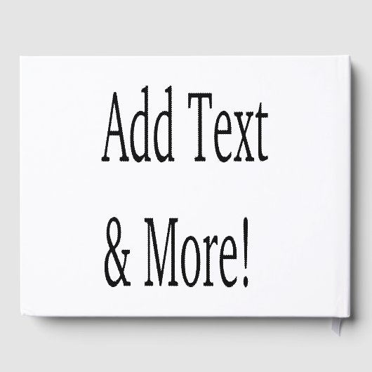 文字の追加カスタマイズ自分のパーソナライズされた ゲストブック (裏面)