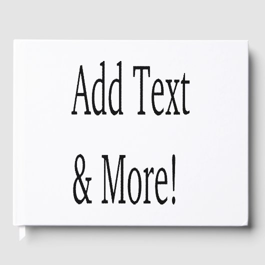 文字の追加カスタマイズ自分のパーソナライズされた ゲストブック (正面)