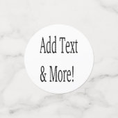 文字の追加カスタマイズ自分のパーソナライズされた コンフェッティ (スモール正面)