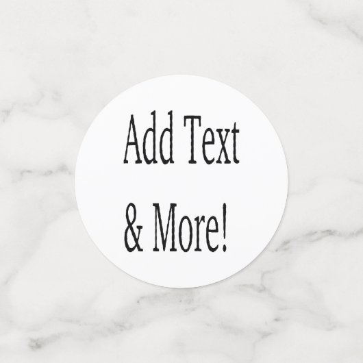 文字の追加カスタマイズ自分のパーソナライズされた コンフェッティ (スモール正面)