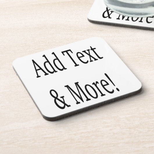 文字の追加カスタマイズ自分のパーソナライズされた コースター (左側)