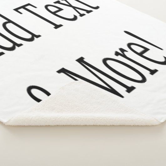 文字の追加カスタマイズ自分のパーソナライズされた シェルパブランケット (3/4)