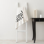 文字の追加カスタマイズ自分のパーソナライズされた シェルパブランケット (インサイチュ)