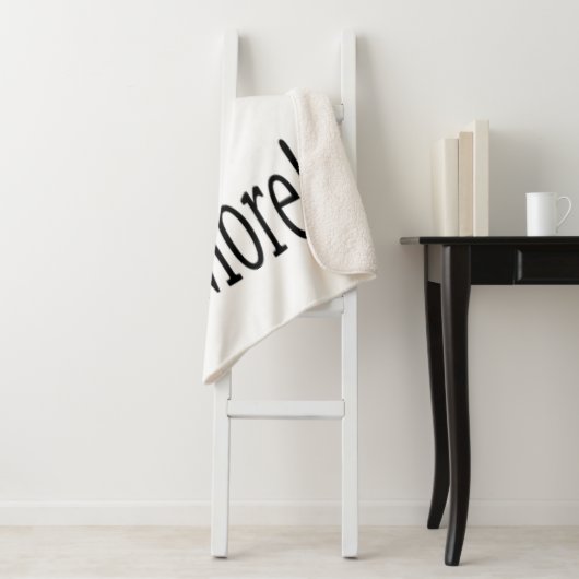 文字の追加カスタマイズ自分のパーソナライズされた シェルパブランケット (インサイチュ)