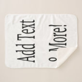 文字の追加カスタマイズ自分のパーソナライズされた シェルパブランケット (正面(横))