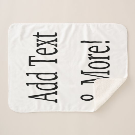 文字の追加カスタマイズ自分のパーソナライズされた シェルパブランケット (正面(横))