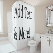 文字の追加カスタマイズ自分のパーソナライズされた シャワーカーテン (インサイチュ)