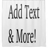 文字の追加カスタマイズ自分のパーソナライズされた シャワーカーテン (正面)