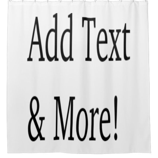 文字の追加カスタマイズ自分のパーソナライズされた シャワーカーテン (正面)