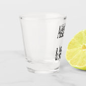 文字の追加カスタマイズ自分のパーソナライズされた ショットグラス (左)