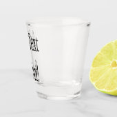 文字の追加カスタマイズ自分のパーソナライズされた ショットグラス (右)