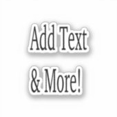 文字の追加カスタマイズ自分のパーソナライズされた シール (正面)