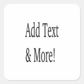 文字の追加カスタマイズ自分のパーソナライズされた スクエアシール (正面)