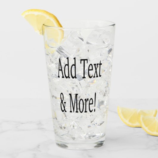 文字の追加カスタマイズ自分のパーソナライズされた タンブラーグラス (アイス正面)