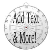 文字の追加カスタマイズ自分のパーソナライズされた ダーツボード (正面)