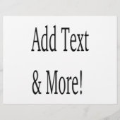 文字の追加カスタマイズ自分のパーソナライズされた チラシ (正面)