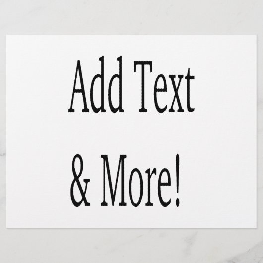 文字の追加カスタマイズ自分のパーソナライズされた チラシ (正面)