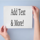 文字の追加カスタマイズ自分のパーソナライズされた チラシ (手)