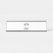 文字の追加カスタマイズ自分のパーソナライズされた デスクネームプレート (正面)