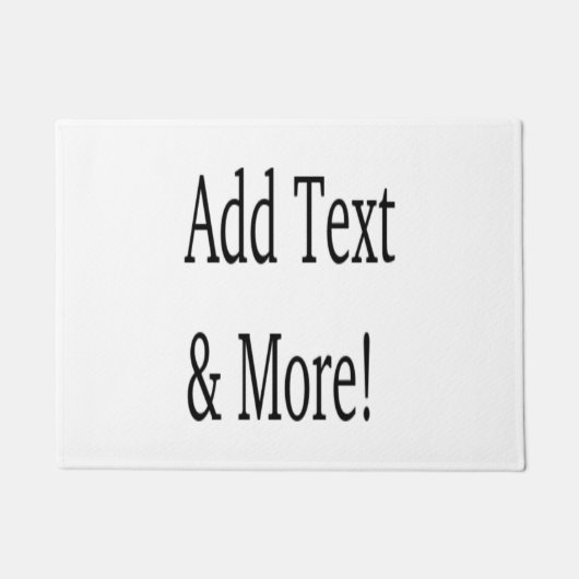 文字の追加カスタマイズ自分のパーソナライズされた ドアマット (正面)