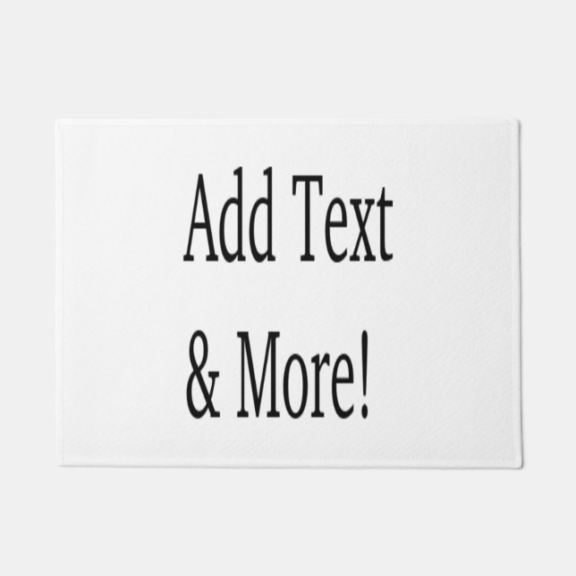 文字の追加カスタマイズ自分のパーソナライズされた ドアマット (正面)