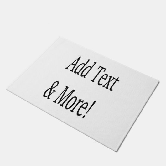 文字の追加カスタマイズ自分のパーソナライズされた ドアマット (アングル)