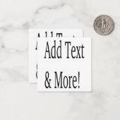 文字の追加カスタマイズ自分のパーソナライズされた ノートカード (正面/裏面インサイチュ)