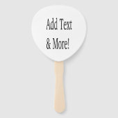 文字の追加カスタマイズ自分のパーソナライズされた ハンドファン (正面)