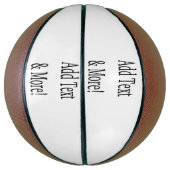 文字の追加カスタマイズ自分のパーソナライズされた バスケットボール (縦)