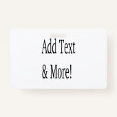 文字の追加カスタマイズ自分のパーソナライズされた バッジ (正面)