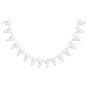 文字の追加カスタマイズ自分のパーソナライズされた バンティングフラッグ (全)