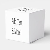 文字の追加カスタマイズ自分のパーソナライズされた フェイバーボックス (裏面サイド)