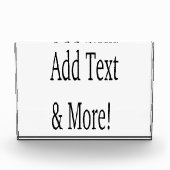 文字の追加カスタマイズ自分のパーソナライズされた フォトブロック (正面)