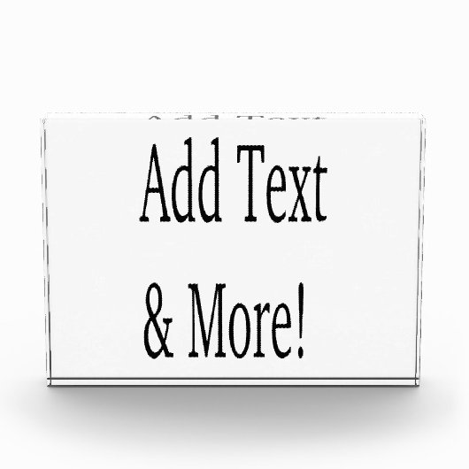 文字の追加カスタマイズ自分のパーソナライズされた フォトブロック (正面)