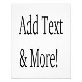 文字の追加カスタマイズ自分のパーソナライズされた フォトプリント (正面)