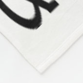 文字の追加カスタマイズ自分のパーソナライズされた フリースブランケット (角)