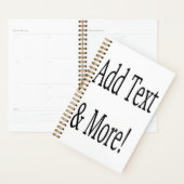 文字の追加カスタマイズ自分のパーソナライズされた プランナー手帳 (ディスプレー)