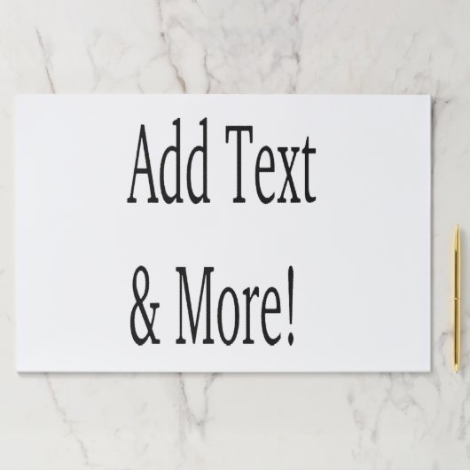 文字の追加カスタマイズ自分のパーソナライズされた ペーパーパッド (インサイチュ)